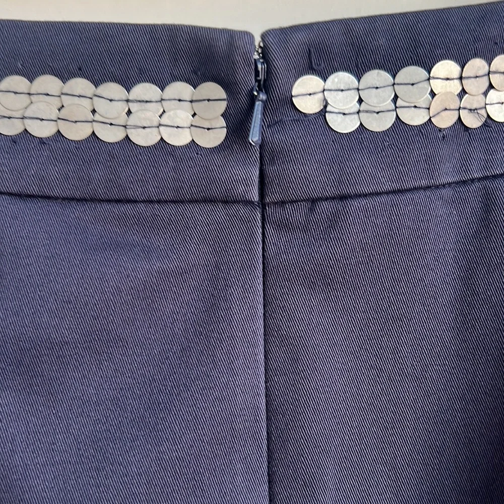 Tory Burch Navy Pencil Skirt